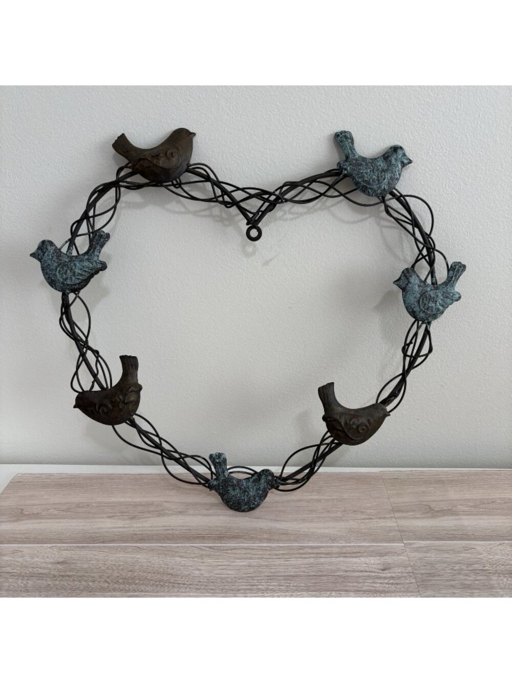 Hobby Lobby Heart And Birds Metal Wall Decor Heart Shape Wreath Distressed